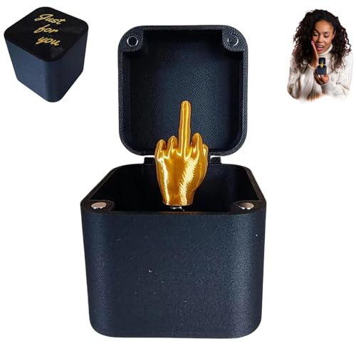 Boîte cadeau surprise avec doigt d'honneur, doigt d'honneur dans une boîte, drôle boîte cadeau surprise pop-up avec doigt d'honneur, cadeau de farce amusant pour Noël pour décor de bureau, décor de