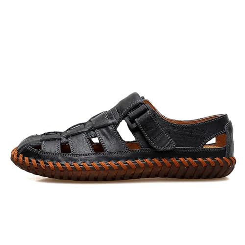 Men Sandals Leisure Beach Men Shoes Split Leather Sandals4