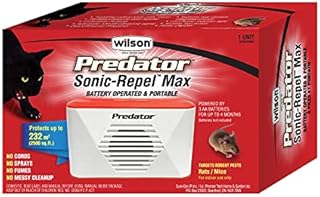 Wilson® Predator® Sonic-Repel™ Max Battery Mice Repellent | Portable and Perfect for Sheds