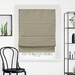 Chicology Roman Shades for Windows, Roman Window Shades, Roman Shades, Blackout Shades, Window Treatments, Window Shades for Home, Window Shade, 31" W X 64" H, Del Mar Sandscastle (Blackout)