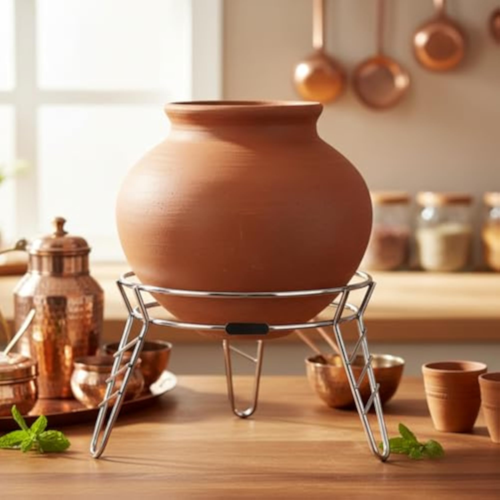 Stainless Steel Matka Stand for Water Pots