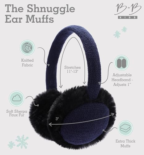 Brook + Bay Ear Muffs For Kids - Winter Kids Ear Muffs For Boys & Girls - Plush Animal Earmuffs thumb #2
