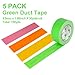 BOMEI PACK Green Duct Tape, 5Rolls Heavy Duty Strong Industrial Color Duct Tape 9.0mil x 1.88inch x 30yds for Packing and Repairing