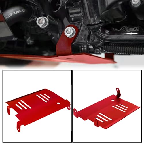 Image of 2024-2025 Red Skid Plate for Harley Touring Road Glide, CVO Road Glide, Street Glide, CVO Street Glide, Special FLHXSE Lower Engine Chassis Protection Guard