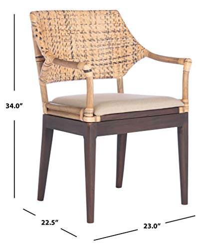 Safavieh Home Collection Carlo Arm Chair, Honey #TOP4