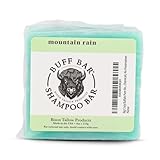 Big Crazy Buffalo Pure Bison Tallow Buff Shampoo Bar, Mountain Rain, (2 pack) - Scents of Sea Salt, Moss, & Freesia - Cleans, Moisturizes, Naturally Derived, No Dyes, No Chemicals, No Preservatives
