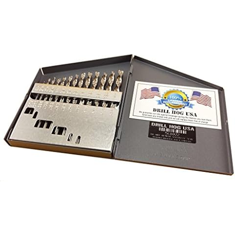 Drill Hog 13 Pc NIOBIUM Left Hand Drill Bit Set Index Drill Bits Cover