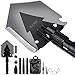iunio Portable Folding Shovel 38 inch Length with Pickax Carrying Bag Multitool Spade for Camping Backpacking Entrenching Car Emergency