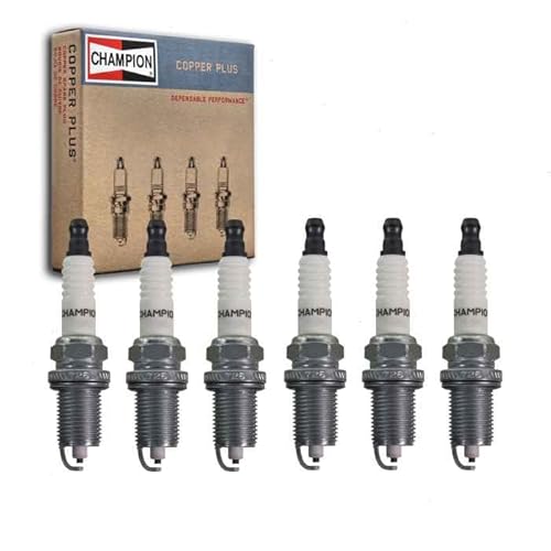 6 pc Champion Copper Plus Spark Plugs Jeep Commander 3.7L