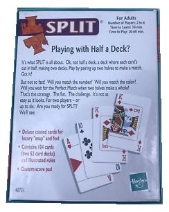 Split Card Game #TOP1
