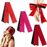 Lot de 3 Bandeau Yeux Nuit Sexy, Masque Oeil de Sommeil Satin, Blindfold...