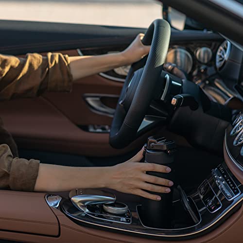 Qbottle Insulated Water Bottles With Straw Lid – Stainless Steel Water Bottle – Leak Proof Metal Water Bottle – No Sweat – Reusable – Maya Blue, 23.6 Oz #TOP5