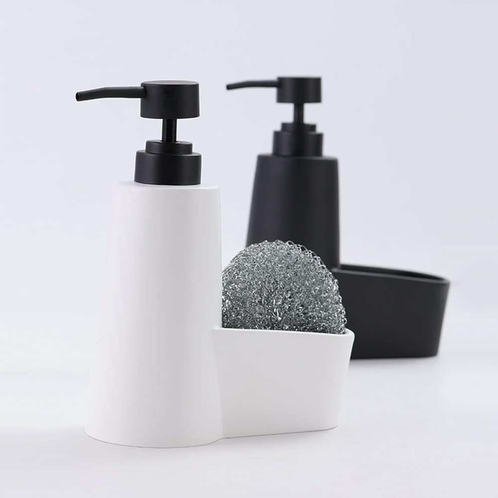 with Wire Ball Durable 2 in 1 Multifunction Liquid Soap Dispenser for Kitchen Sink Easy to Operate