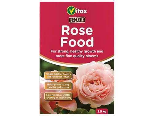 Image of Organic Rose Feed Organic Fertiliser Specially Tailored Nutrient Mix for Healthy Leaves & Bigger Blooms of Flowers for Organic Gardening Boosts Growth Blooms & Soil Health (2.5kg)