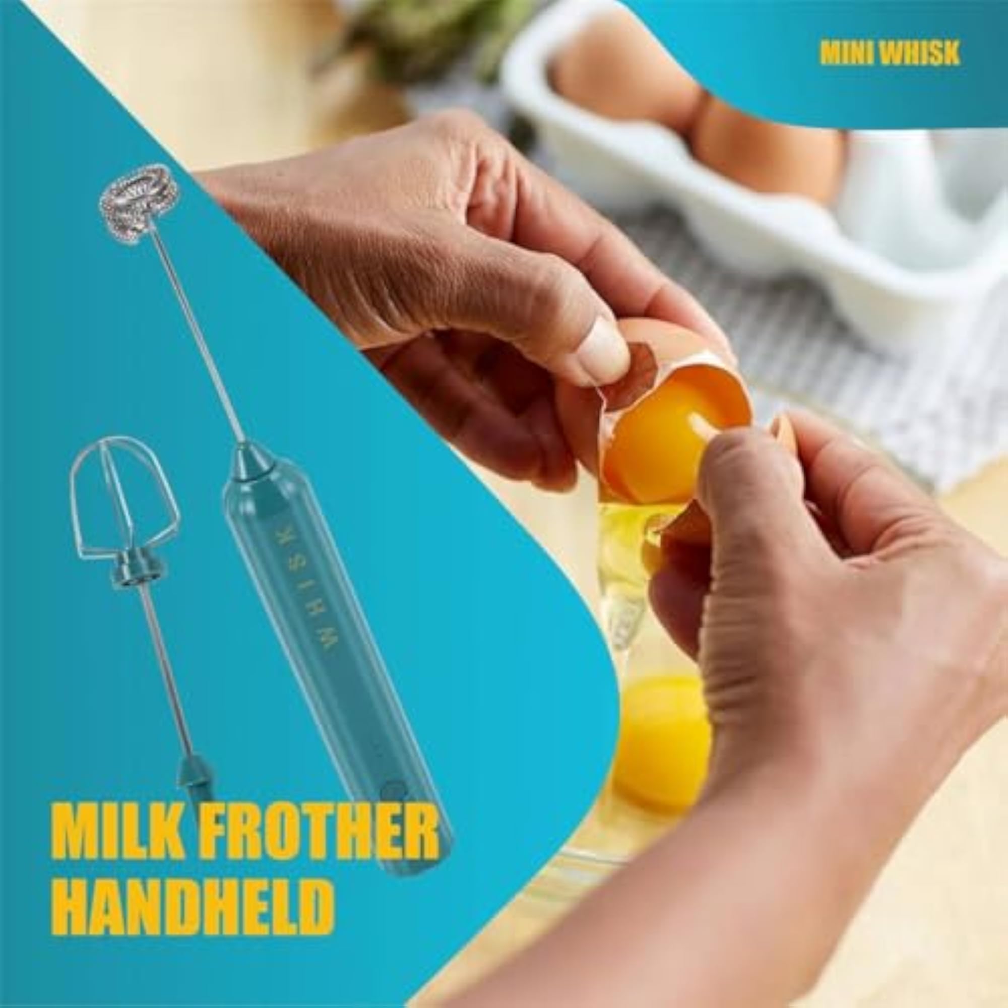 Powerful Handheld Electric Whisk & Mini Blender