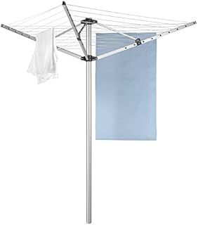 Metaltex 3-Arm, 30m, Rotary Airer Washing Line, Aluminium, Silver, 30 m