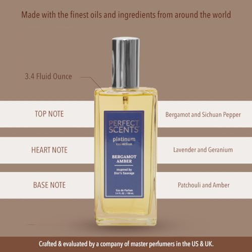 Instyle Fragrances Perfect Scents Fragrances | Inspired By Dior’S Sauvage| Platinum Collection | Bergamot Amber | Men’S Eau De Parfum thumb #6