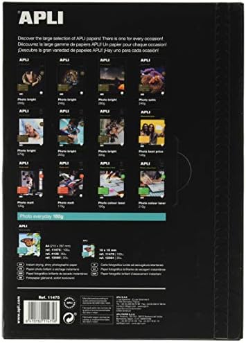 Apli Everyday Paper Glossy 180gsm A4 Ref 11475 [100 Sheets]