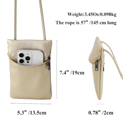 Image of Small Crossbody Women Cell Phone Purse Wallet Bag With Shoulder Strap