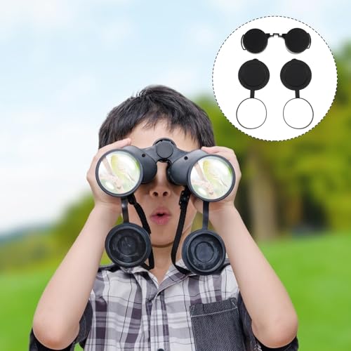 Parliky Waterproof Rubber Objective Lens Caps for Binoculars and Monoculars Easy to Install Protective Eyepiece Covers for Outdoor Use 3 Pieces - Thumbnail 5