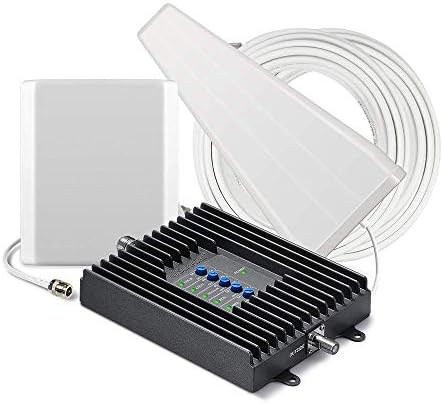 SureCall Fusion4Home Cell Phone Signal Booster up to 5000 sq ft, Boosts 5G/4G LTE, Yagi Panel Antennas, Home & Office Multi-User All Carrier, Verizon AT&T Sprint T-Mobile, FCC Approved, USA Company