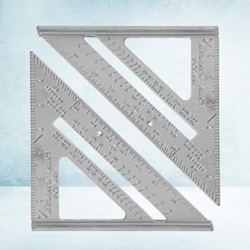 STOBOK Carpinteiro Triângulo Régua Liga de Alumínio Carpinteiro Quadrado Ferramentas de Carpintaria