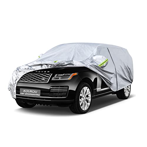 Image of KouKou 6 Layers Car Cover Custom Fit Land Rover Range Rover from 1994 to 2025, Waterproof All Weather for Automobiles, Sun Rain Dust Snow Protection. (Ships from US Warehouse, Arrive Within 3-7 Days)