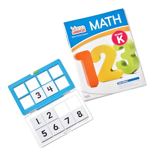hand2mind VersaTiles Math Practice Take Along Set for Kindergarten, Self-Checking Workbook, Homeschooling Games, Case Included, Homeschool Curriculum, Math Workbook, Kindergarten Homeshool Supplies by hand2mind - Image 3