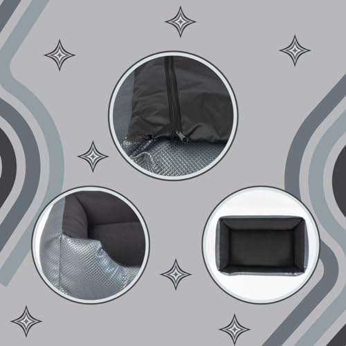 Cama Para Cachorro Porte Médio Impermeável E Lavável Artêmis (Grafite)