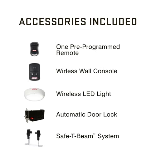 Genie 6072H-O Residential Wall Mounted Garage Door Opener, Black by Genie - Image 9