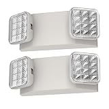 SPECTSUN Emergency Light White, Commercial Emergency Light with Battery Backup, White Emergency Ligh