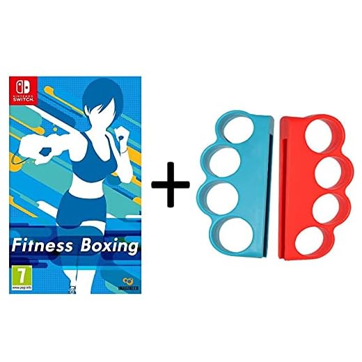 Fitness Boxing Game ( Switch) Fitness Boxing Hand Grips for Switch Joy-Con Gaming Finger Clasp Bundle