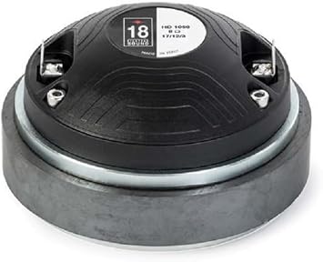 Eighteen Sound HD1050-8 1-inch Exit Throat Driver 8-Ohms Pro Audio Components Speakers Drivers for Motorcycle Car Audio Applications 50 RMS 100-Watt Peak