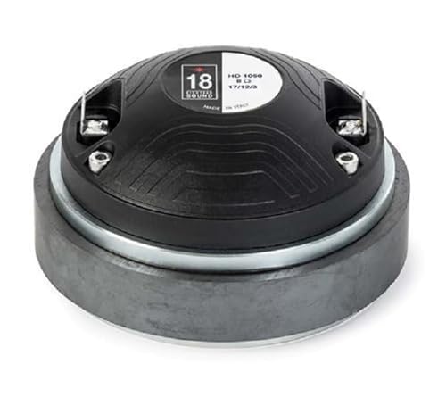 Eighteen Sound HD1050-8 1-inch Exit Throat Driver 8-Ohms Pro Audio Components Speakers Drivers for Motorcycle Car Audio Applications 50 RMS 100-Watt Peak
