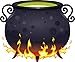 Produktbild wandmotiv24 Wandsticker brodelnder Hexenkessel, Feuer, Zauberei S - klein 37x30cm Wand-Aufkleber, Sticker, Wand-Bild, Deko Bilder, Dekoration Wohnung modern WS00000140