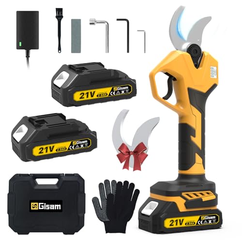 Electric Pruning Shears for Gardening, Battery Pruning Shears Max 2.4” Opening...