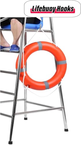 Silla de salvavidas para piscina de acero inoxidable 150 cm miniatura 6