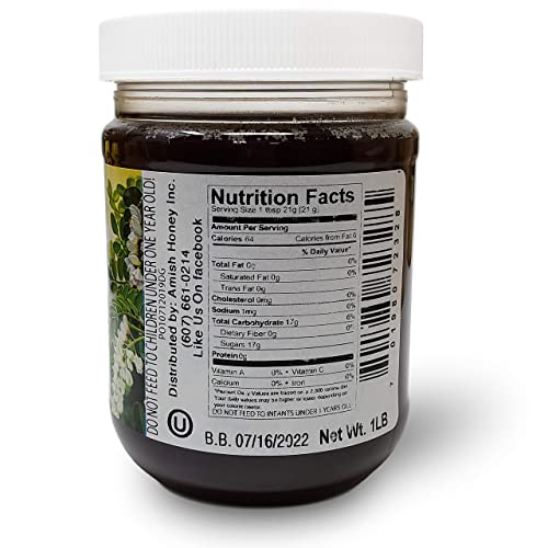 Goshen Amish Country Honey Extremely Raw Buckwheat Honey 100% Natural Honey Unfiltered | 454 G #TOP1