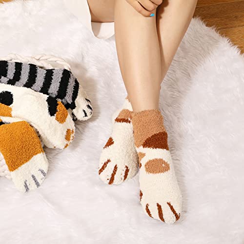 Image of Trifabricy Fuzzy Socks for Women, Fuzzy Socks Warm Sleeping Sock for Women, Women's Winter Super Soft Cozy Slipper Sock