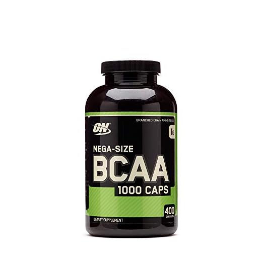 Optimum Nutrition Mega-Size BCAA 1000 Caps - 400 Capsules (200 Servings)