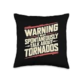 Meteorology Lover Tornado Statement Design Throw Pillow