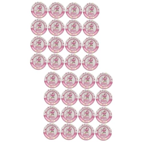 HOMSFOU 32 Peças De Copo De Talheres Descartáveis ​​Desenho Animado Bebê