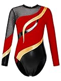 Maillot de ballet de manga larga para niñas y niñas