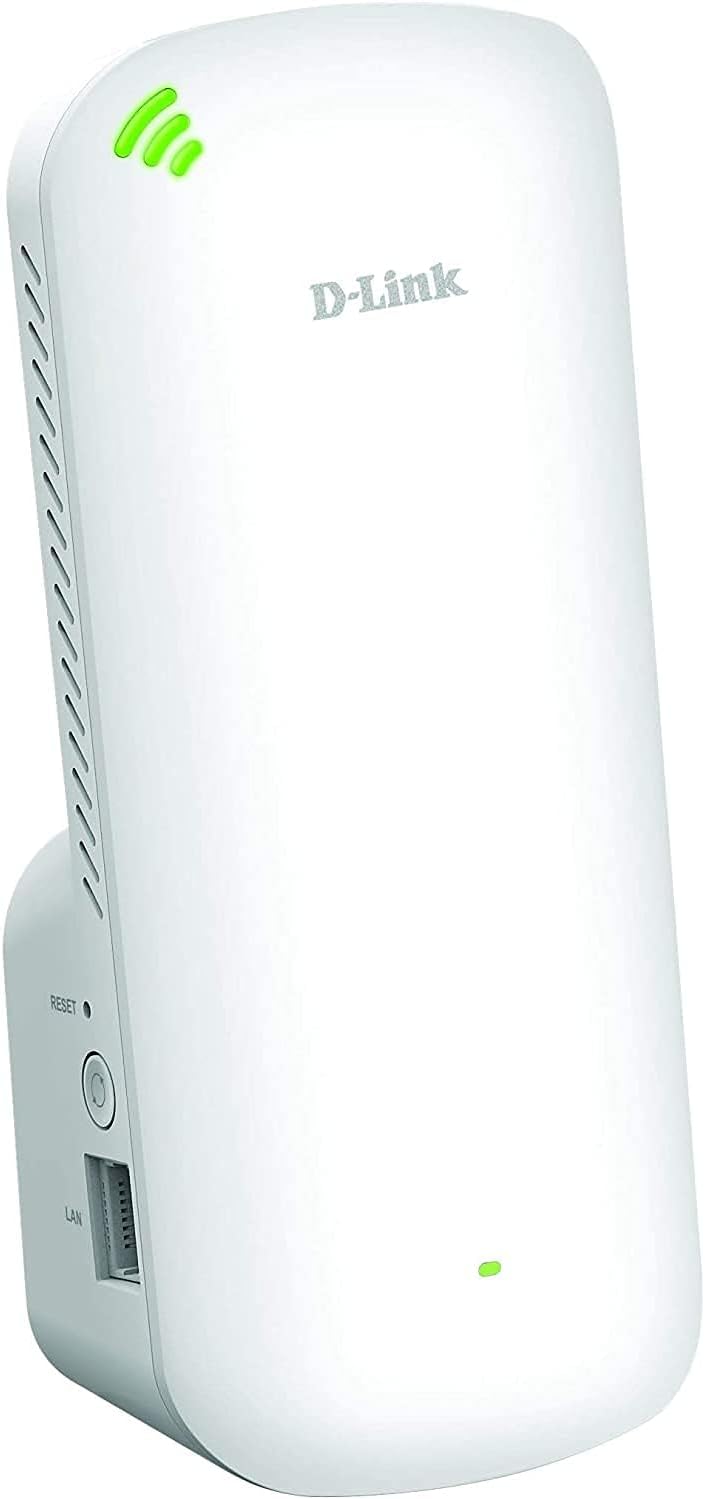 D-Link DAP-X1860 AX1800 Mesh Wi-Fi 6 Range Extender (WLAN Booster, Repeater, Hotspot mit Gigabit Port, MU-MIMO, OFDMA, WiFi EasyMesh, WLAN Signalanzeige, Plug and Play, WPS, WPA3)