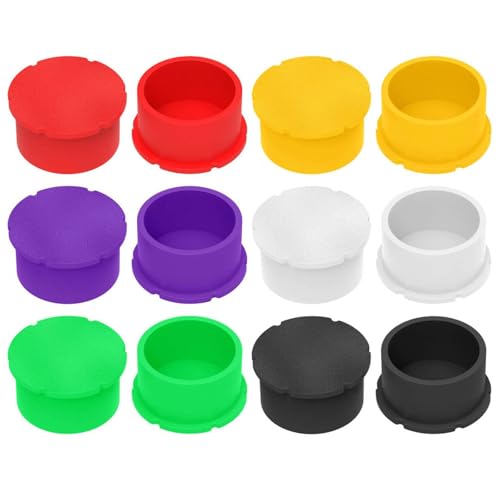 Evite fugas en botellas de laboratorio de 3 ml con estos tapones de color