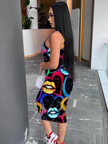 Image of Mrskoala Women Midi Tank Dresses Sexy Club Casual Dress Summer
