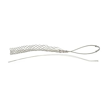 Hubbell Wiring Systems 02202013 Kellems Tin-Coated Bronze Standard Duty Support Grip, Single Eye, Split Mesh, Lace Closing, Single Weave, 530 lbs Breaking Strength, 0.50-0.62 Cable Diameter