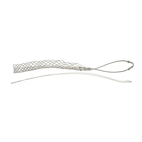 Hubbell Wiring Systems 02202013 Kellems Tin-Coated Bronze Standard Duty Support Grip, Single Eye, Split Mesh, Lace Closing, Single Weave, 530 lbs Breaking Strength, 0.50-0.62 Cable Diameter