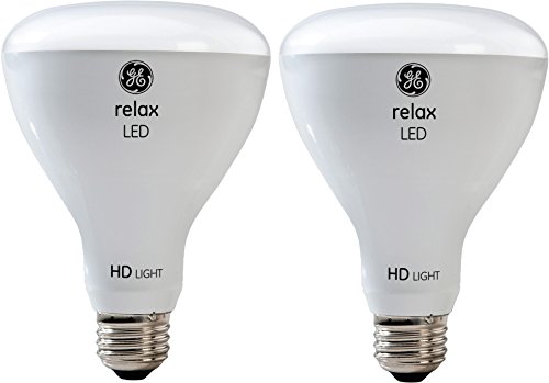 GE Lighting Relax LED HD 10-watt (65-watt Replacement), 650-Lumen R30 Light Bulb with Medium Base, Soft White, 2-Pack