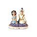 Enesco 6002269 Disney Ceramics Aladdin and Jasmine Salt and Pepper Shakers, 2.75 Inch, Multicolor